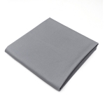 Silver Poly Cotton Twill Fabric